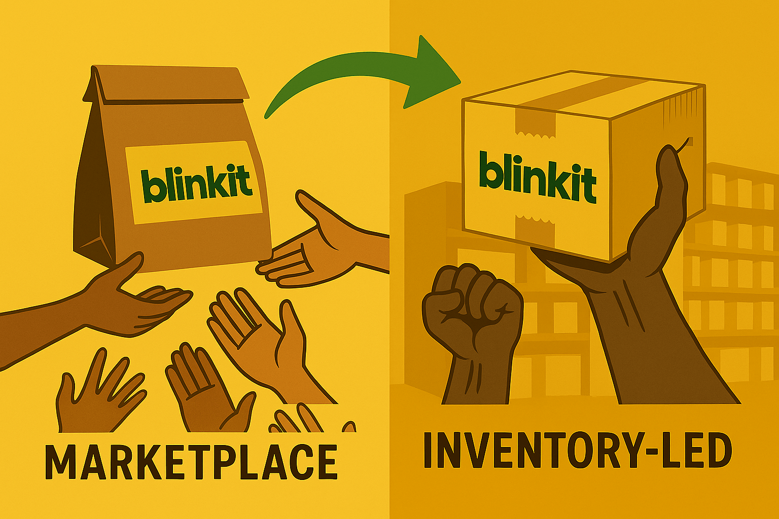 Blinkit to Transition to Inventory-Led Model Starting September
